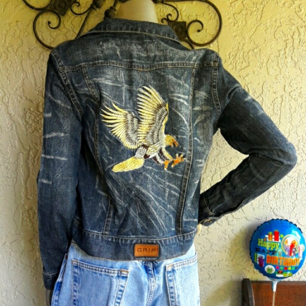 World Jeans Internation Grip Eagle Trucker Jacket